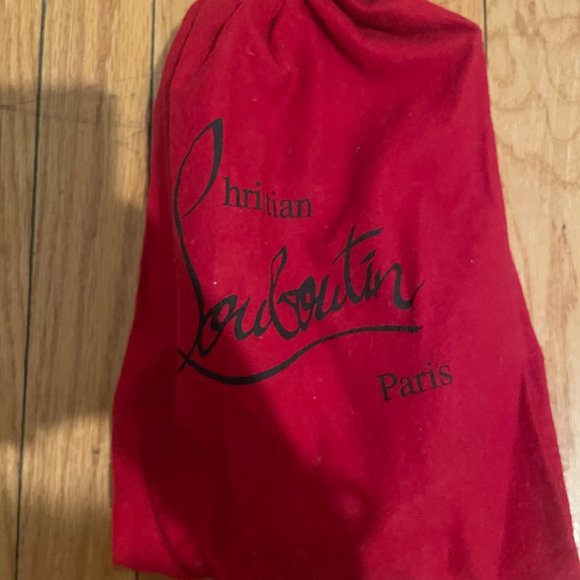 CHRISTIAN LOUBOUTIN Beige Python Apostrophy Slingback - Picture 3 of 8